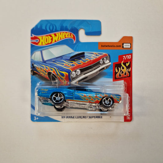 Hot Wheels HW Flames - '69 Dodge Coronet Superbee 2018 206/365 (3+) Preowned