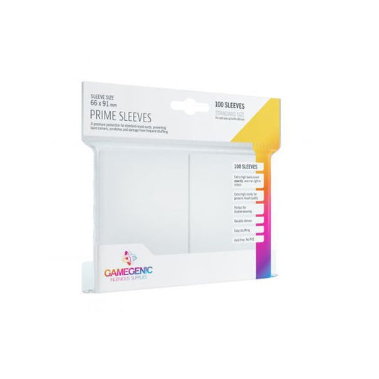 Gamegenic Prime Sleeves - White 66 x 91mm Pack Of 100