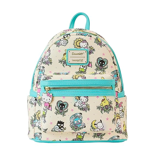 Hello Kitty Tattoo Sanrio Loungefly Mini Backpack With Sanrio Wallet Grade B Preowned