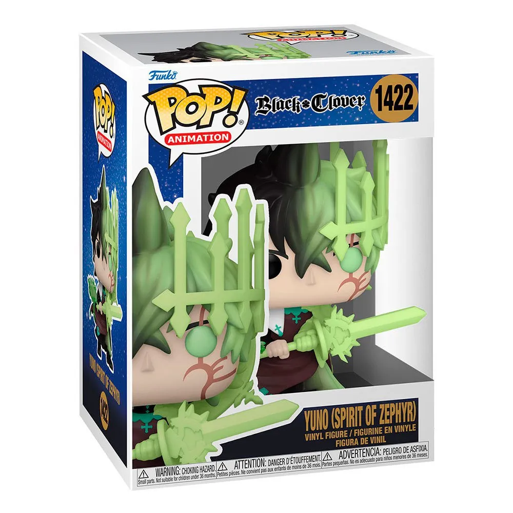 Funko Pop! - Black Clover [1422] Yuno (Spirit of Zephyr) Preowned