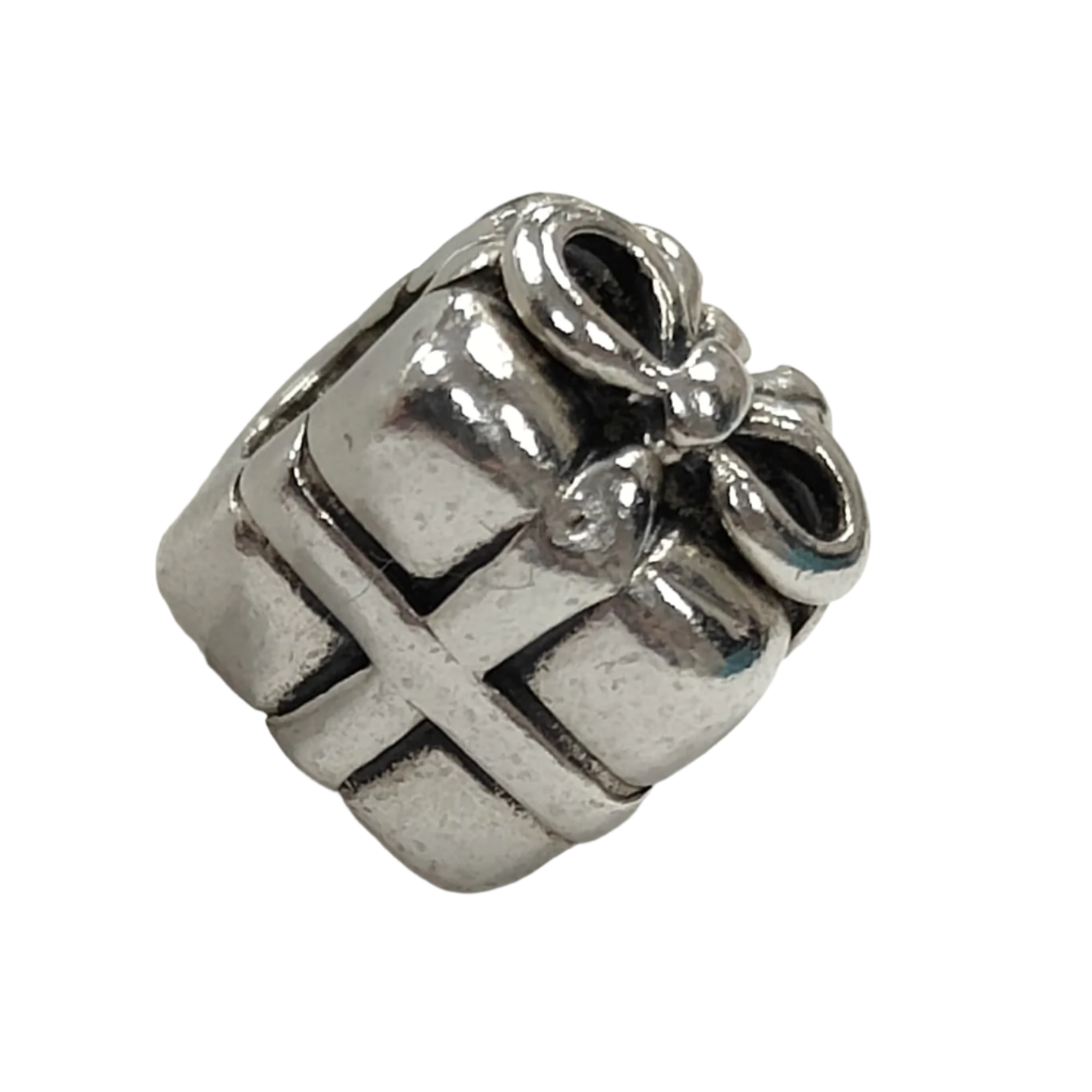 925 Silver Gift Box Charm 4.2g Preowned