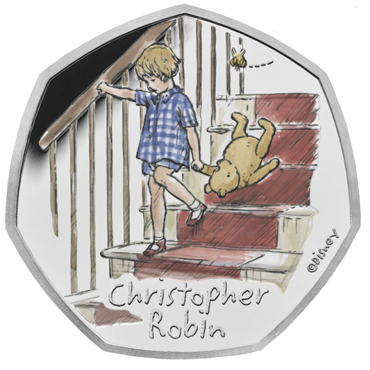 2020 Christopher Robin UK 50p Silver Proof Coin Preowned