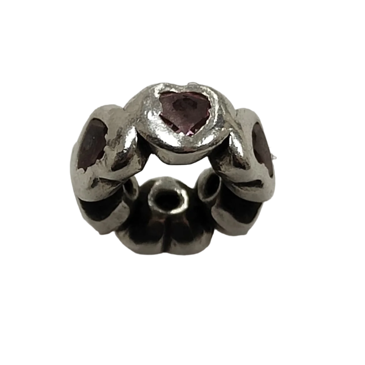 925 Silver Pandora Spacer Space in My Heart 1.4g Preowned