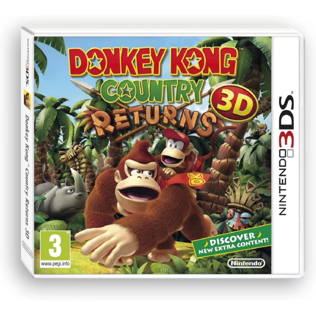 3DS - Donkey Kong Country Returns 3D (3) Preowned