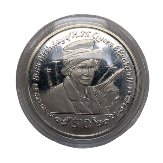 925 2006 Republic Of Sierra Leone $10 80th Birthday of H.M. Queen Elizabeth II 28.4g Preowned
