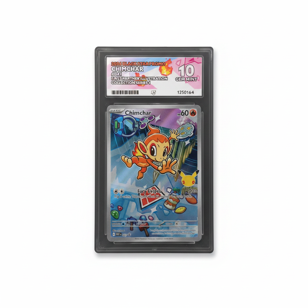 2026 Black Star Promo Chimchar First Partner Illustration 041 ACE GEM Mint 10 Preowned