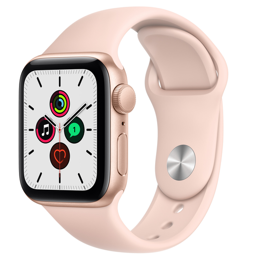 Apple Watch SE 40mm GPS Gold Aluminium Pink Sand Sports Strap Grade B Preowned
