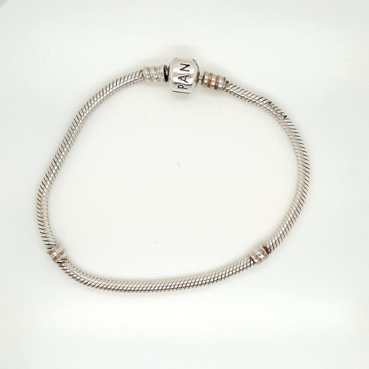 925 Silver Pandora Bracelet Approx 15g