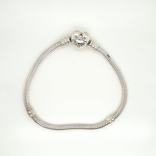 925 Silver Pandora Bracelet Approx 14.4g Preowned