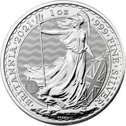 2021 Silver Britannia - Elizabeth II 5th Portrait 1oz Fine Silver