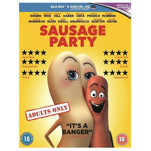 Blu-Ray - Sausage Party (18) Preowned