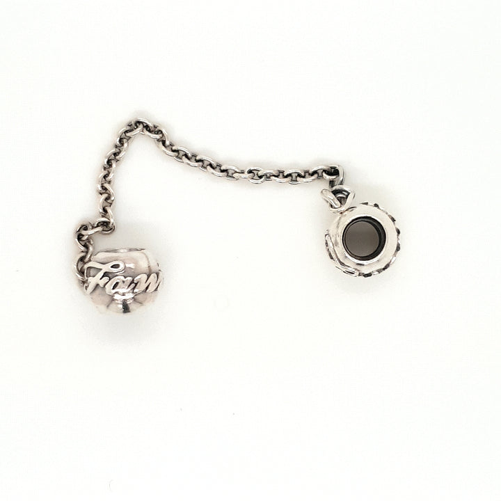 925 Silver Pandora Family Safety Chain Charm Approx 4.7g Preowned