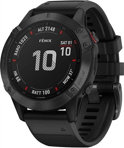 Garmin Fenix 6X Pro Wi-Fi 51mm Smartwatch Black Grade C Preowned