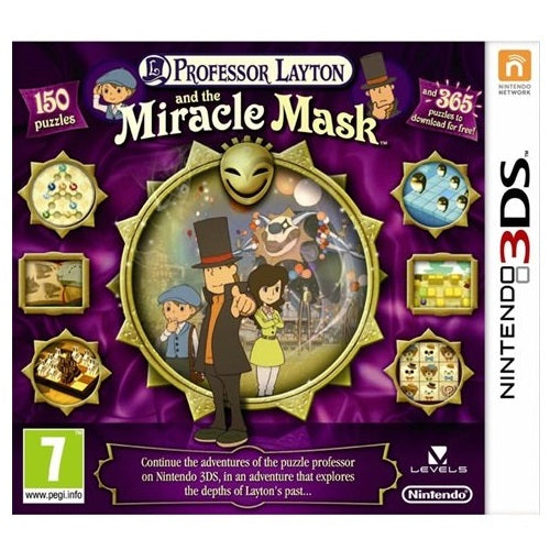 3DS - Professor Layton And The Miracle Mask (7) Preowned