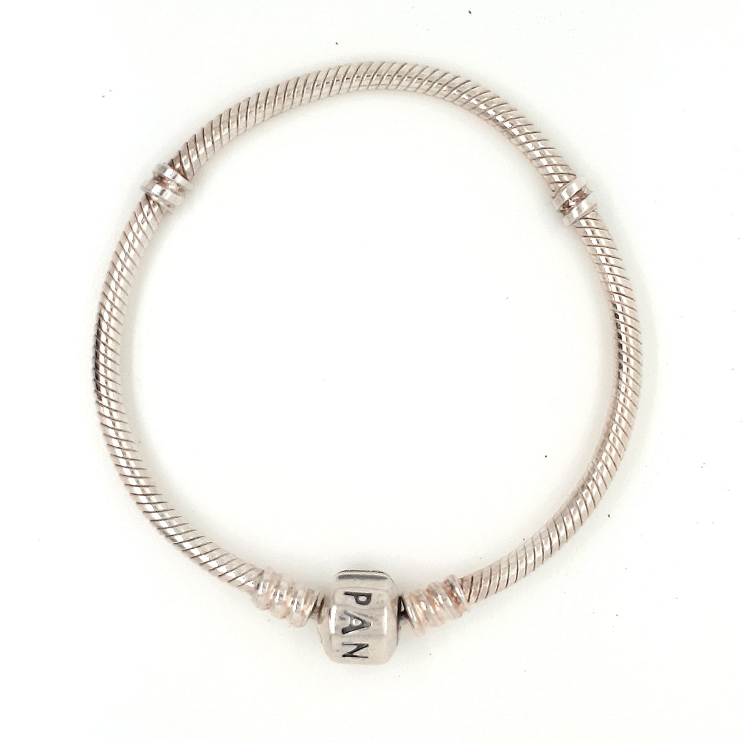 925 Silver Pandora Bracelet 12.9g Preowned