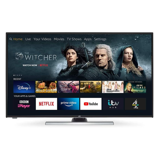 JVC LT-40CF890 Fire TV Edition 40'' Smart 4K Ultra HD HDR LED TV Grade B Collection Only Preowned