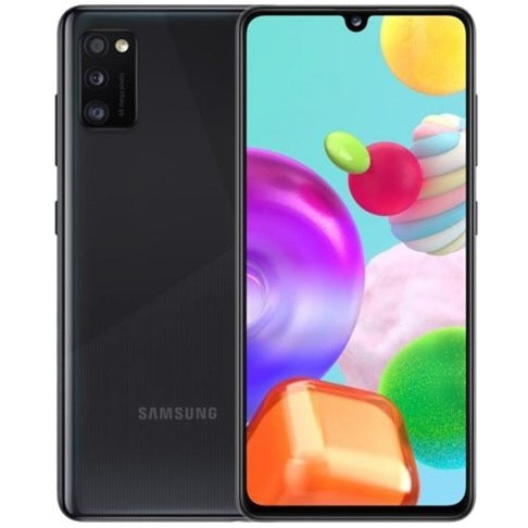 Samsung A41 64gb Dual Sim Unlocked Prism Crush Black Grade C Preowned