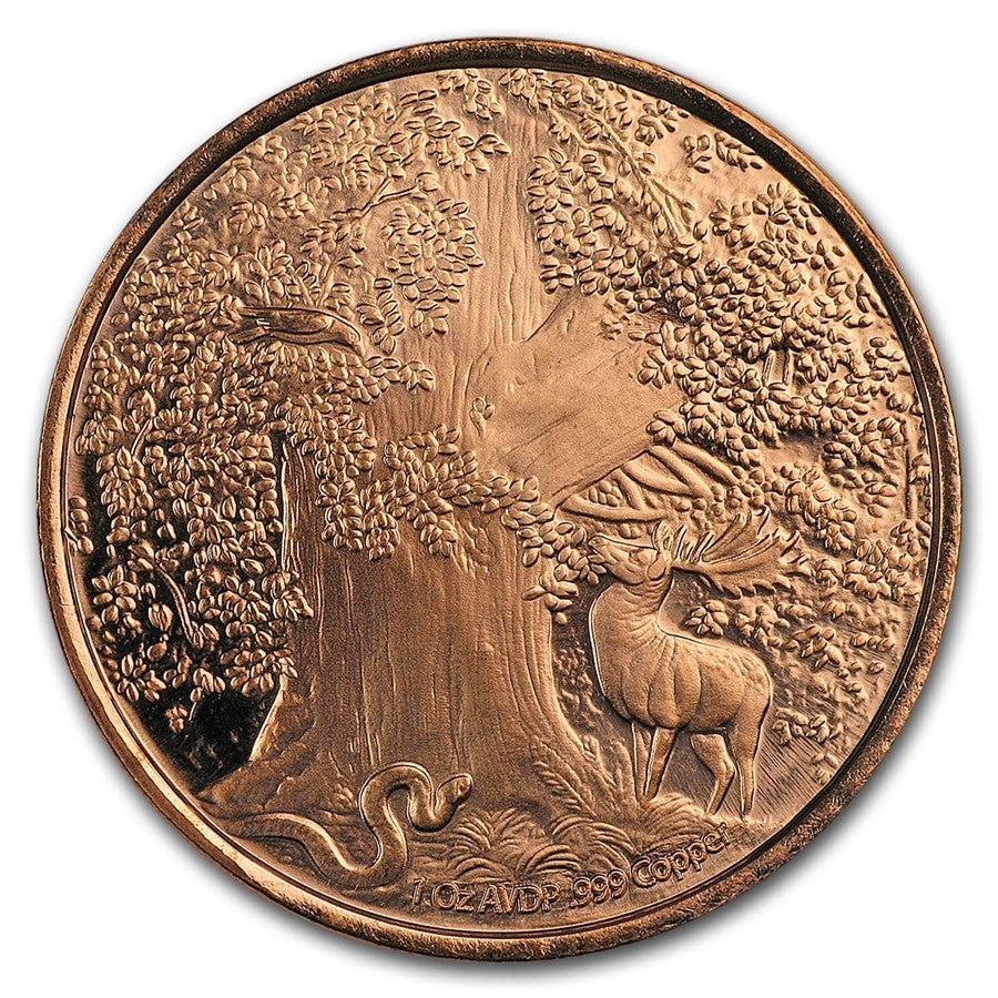 1oz Copper Round Nordic Creatures: The Great Eagle