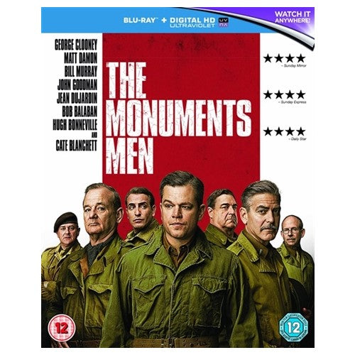 Blu-Ray - The Monuments Men (12) Preowned