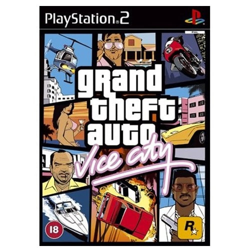 PS2 - Grand Theft Auto Vice City (18) Preowned