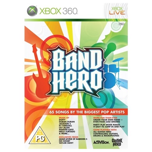 Xbox 360 - Band Hero (PG) Preowned