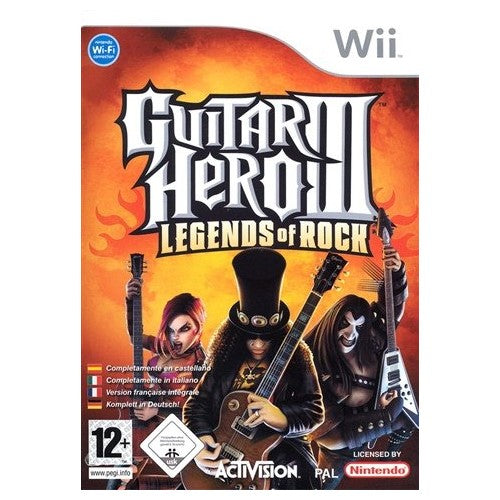 Wii - Guitar Hero III Legends Of Rock (12) Preowned