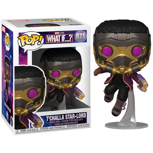 Pop! Vinyl What If...? [871] T'Challa Star-Lord Preowned Grade A
